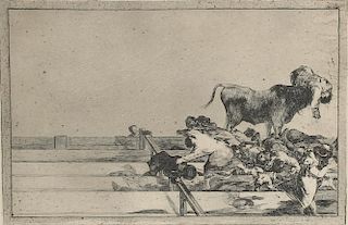 After Francisco Goya (Spain, 1746-1828)- W/P