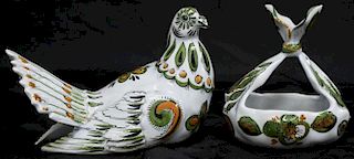2 Mancioli Italian Porcelain Pieces