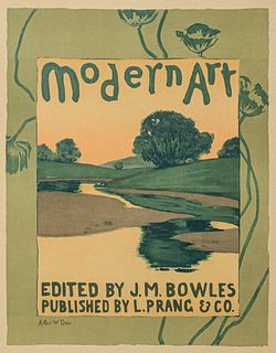 Arthur Wesley Dow (1857-1922) Original Color Poster "Modern Art" for Le Maitres de L'affiche 1897