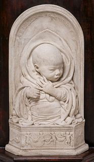 Paul Manship (1885-1966) Plaster Cast Cement Sculpture "Baby" c1914