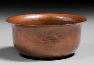 Roycroft Hammered Copper Flared Bowl c1915