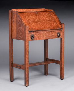 Lifetime Furniture Co One-Drawer Dropfront Desk c1910