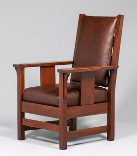 Lifetime Furniture Co Slatted Armchair c1910