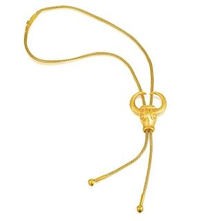 Ilias Lalaounis Taurus Head Gold Necklace