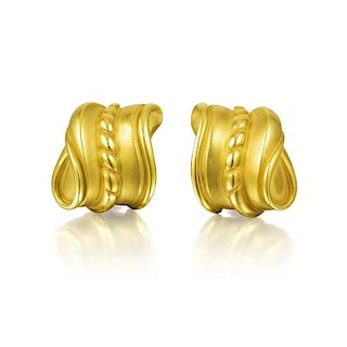 Kieselstein Cord Gold Earrings
