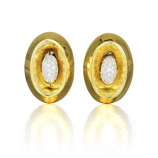 Takashi Wada Diamond Earrings
