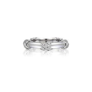 Tiffany & Co. Diamond "X" Ring