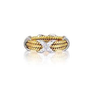 Tiffany & Co. by Jean Schlumberger Small Diamond "Rope" Ring