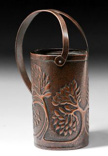 Yattendon School - England Repousse Hammered Copper Tree-of-Life Pitcher c1900