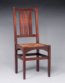 Gustav Stickley - Harvey Ellis Designed Side Chair c1905