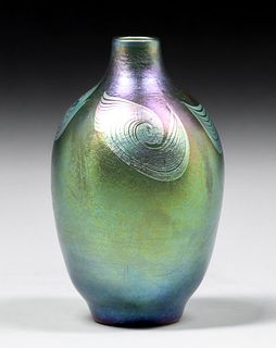 Tiffany Favrile Art Glass Vase c1910