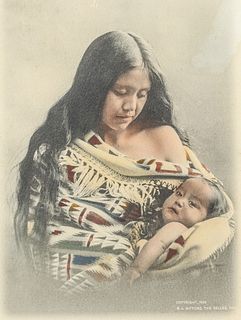 B.A. Gifford Tinted Photo "Madonna of the Kickitats" 1905