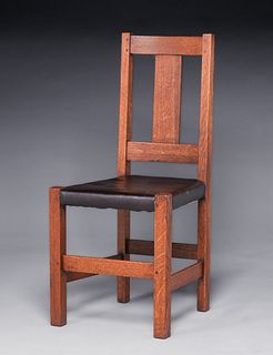 Limbert Oak Side Chair c1910