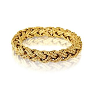 A Retro French Gold Rope Bracelet, Potentially Georges L'Enfant