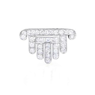An Art Deco Style Diamond Pendant