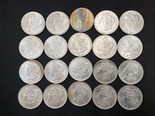 Group of 20 1883 O Morgan Silver Dollars