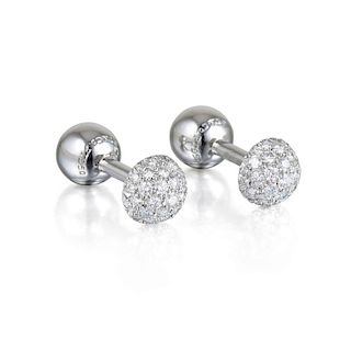 Tiffany & Co. Platinum and Diamond Cufflinks