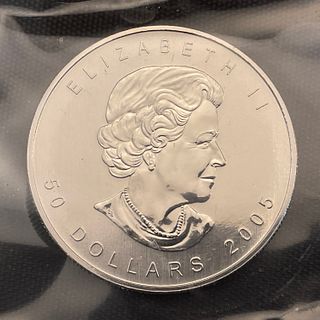2005 Canada 50 Dollar Maple Leaf 1 oz .9995 Palladium Coin Sealed #1