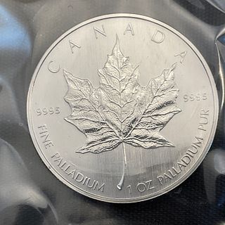 2005 Canada 50 Dollar Maple Leaf 1 oz .9995 Palladium Coin Sealed #2