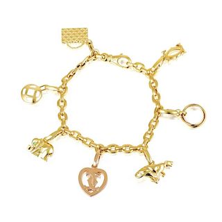 Cartier Gold Charm Bracelet