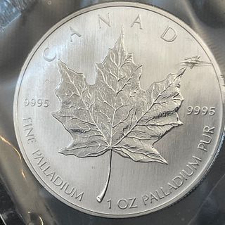 2005 Canada 50 Dollar Maple Leaf 1 oz .9995 Palladium Coin Sealed #4