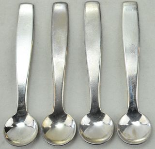 ANTIQUE SOVIET RUSSIAN 867 SILVER SPOONS