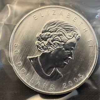 2005 Canada 50 Dollar Maple Leaf 1 oz .9995 Palladium Coin Sealed #18