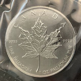 2005 Canada 50 Dollar Maple Leaf 1 oz .9995 Palladium Coin Sealed #20