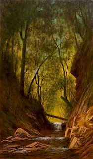 * James Everett Stuart, (American 1852-1941), Benitenecia Creek Near Santa Cruz, CA, 1901