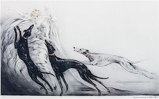 * Louis Icart, (French, 1888-1950), Coursing II, 1929