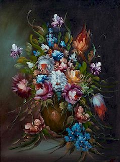 * Artist Unknown, (20th century), Floral Still Life