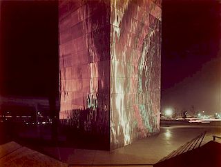 Joel Meyerowitz, (American, b. 1938), Base of Arch, Night (from the portfolio of twelve, St. Louis and the Arch), 1979-80