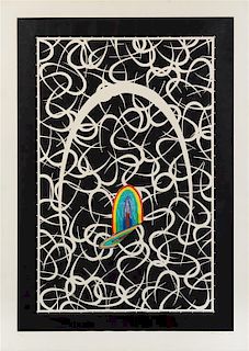 * Lucas Samaras, (American, b. 1927), Ribbon and Hook, 1972 (a pair of works)