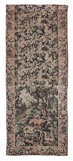 * A French/Belgian Woven Tapestry 109 x 47 inches.
