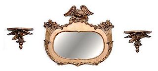 * An American Giltwood Mirror First: 33 x 37 inches.