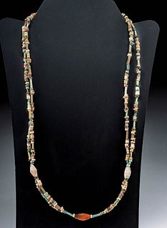 Egyptian Faience / Carnelian Bead Necklace