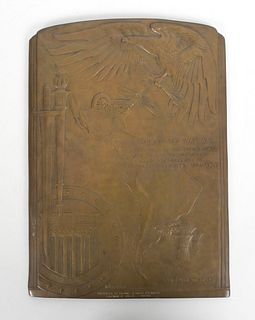 Rene Paul Chambellan (1893-1955) Bronze Plaque