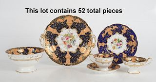 An English Porcelain Dessert Service, Circa 1850