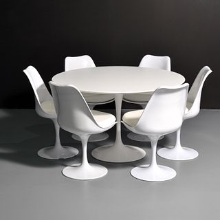 Eero Saarinen TULIP Dining Table & 6 Chairs