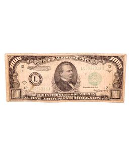 1934 US $1000 Federal Reserve Note