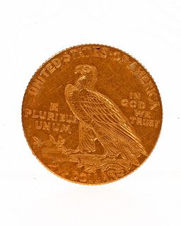 1909 Indian Head $2 1/2 Eagle Gold Coin