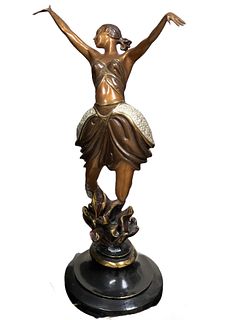 Erte (Romain de Tirtoff)  Bronze, La Danseuse