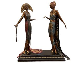 Erte (Romain de Tirtoff)  Bronze, Two Vamps