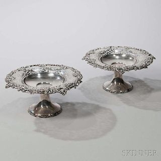 Pair of Theodore Starr Sterling Silver Tazzas