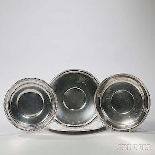 Four Fred Hirsch Co. Sterling Silver Trays
