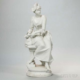 French Bisque Figure of a Woman