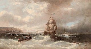 Agostino Maria Aglio (Italian, 1777-1857)      Seascape