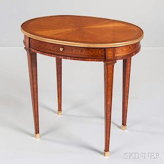 Louis XVI-style Marquetry Card Table