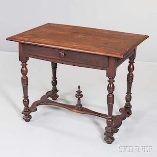 Continental Baroque-style Walnut Table