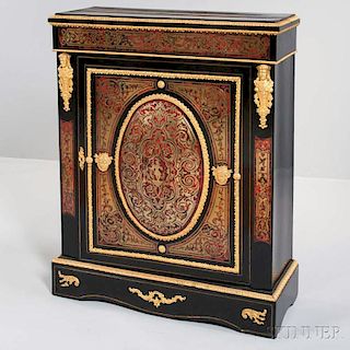 Napoleon III Ebonized Boulle-style Cabinet